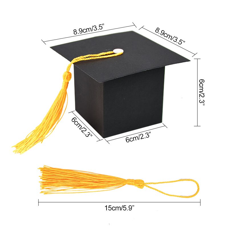 Boîtes d&#39;emballage pour remise de diplôme, fournitures de cérémonie de remise de diplôme du Campus, coffret de remise de diplôme ou décoration de retour à l&#39;école, 5/10