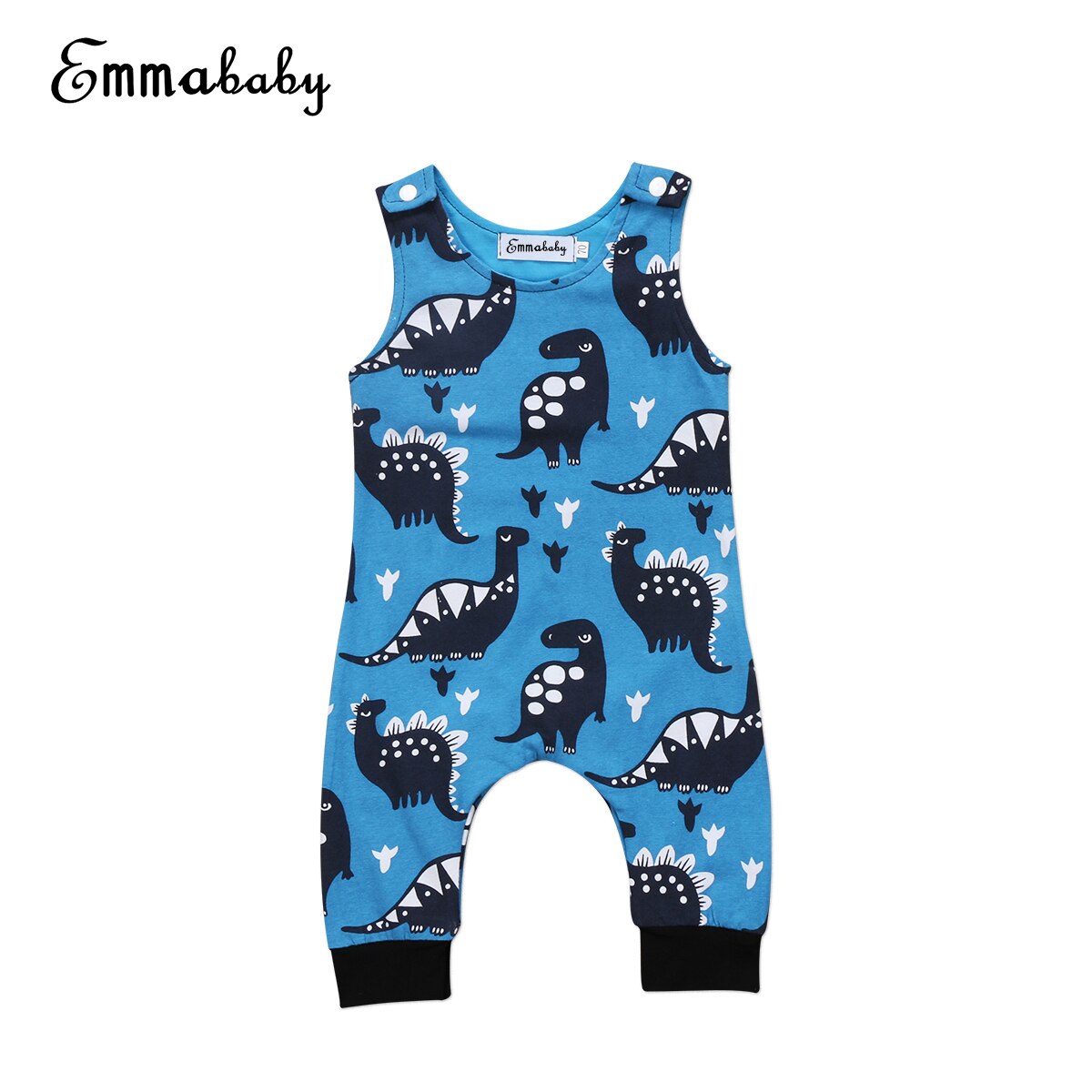 Emmababy – barboteuse sans manches en coton pour -né, vêtements de dinosaure, tenue pour bébé garçon de 0 à 18 mois