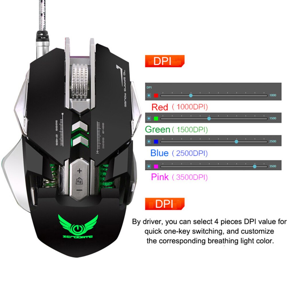 gaming mice Wired USB Gaming Mouse Buttons Gaming Mouse Pro Gamer Computer Mice for game system unit PC Laptop