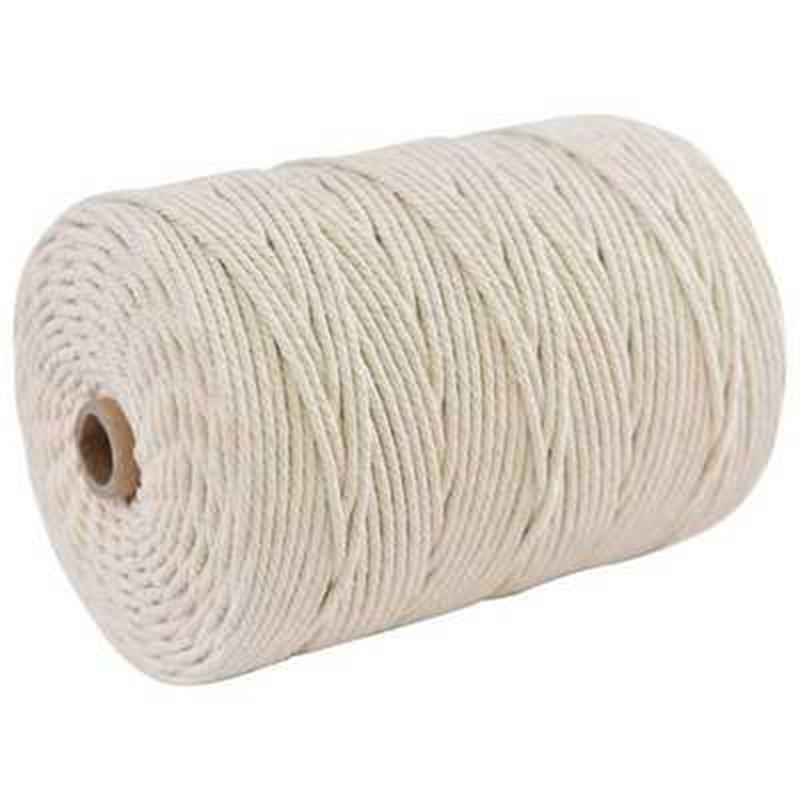 3mm 4mm 5mm 6mm macrame reb snoet snor bomuldssnor til håndlavet naturligt beige reb gør-det-selv-tilbehør til bryllup til hjemmet