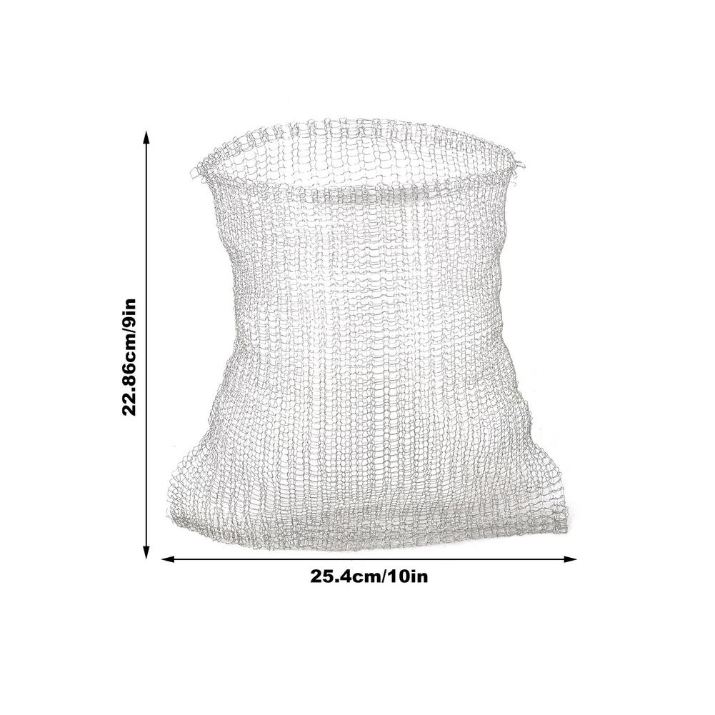 Metal Plant Mesh Bag Not Easy To Rust And Corrode For Root Protection Gopher Wire Basket Vole Insect And Mouse Control: 2PCS 10x9in
