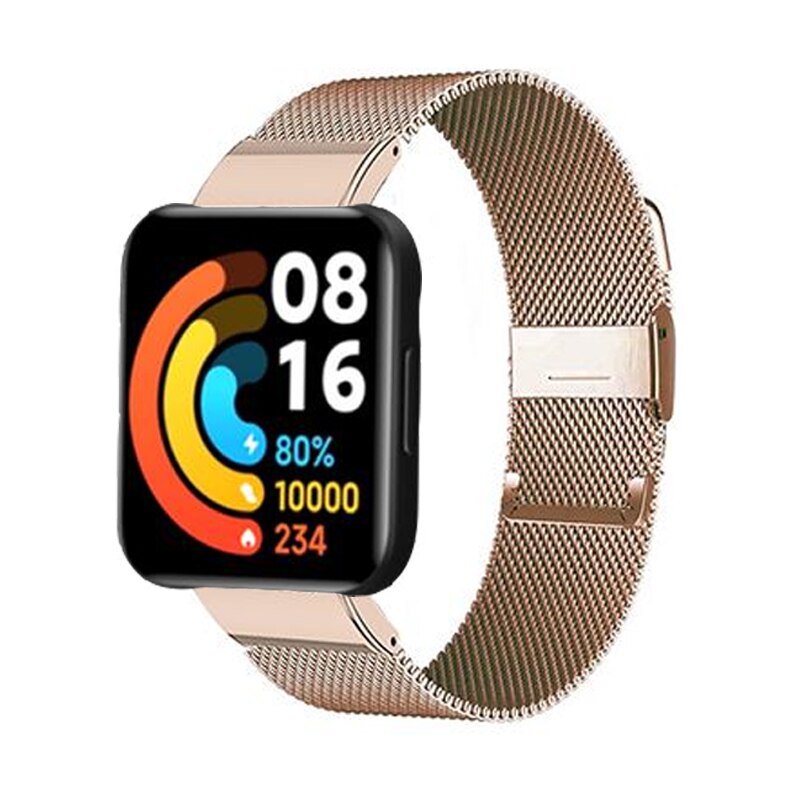 Magnetisk milanese rem til xiaomi redmi watch 2 lite smartwatch correa rustfrit stål løkke til redmi watch 2 lite armbånd