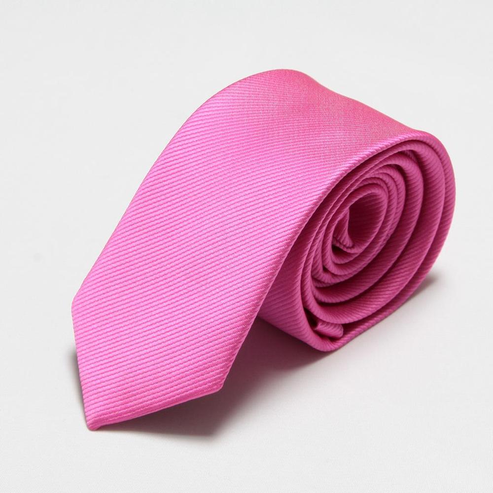 men ties novelty mens neck Slim Tie Turquoise blue neckties cravat ascot solid color wedding business: Rose Red