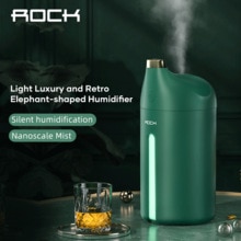 ROCK Mini Luftbefeuchter 320ml USB Nebel Maker mit LED Nacht Lampe Große Kapazität Reinigung Von Luft Humidificador Für Hause büro Auto