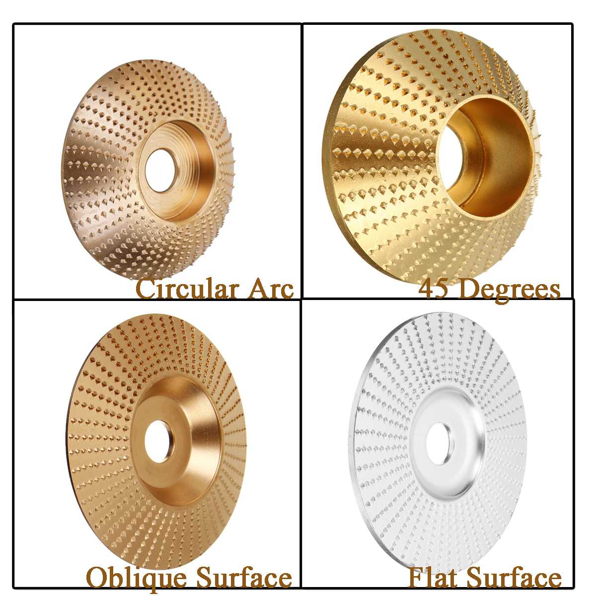 Wood Grinding Wheel angle grinder disc wood carving disc Sanding Abrasive tool 16mm Bore