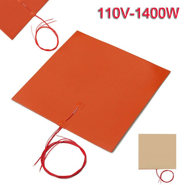 110/220V Silicone Heater Pad 750/1400W 3Dprinter Heated Car Fuel Tank Heating Mat Warming Products Electric Blankets: 110V 1400W