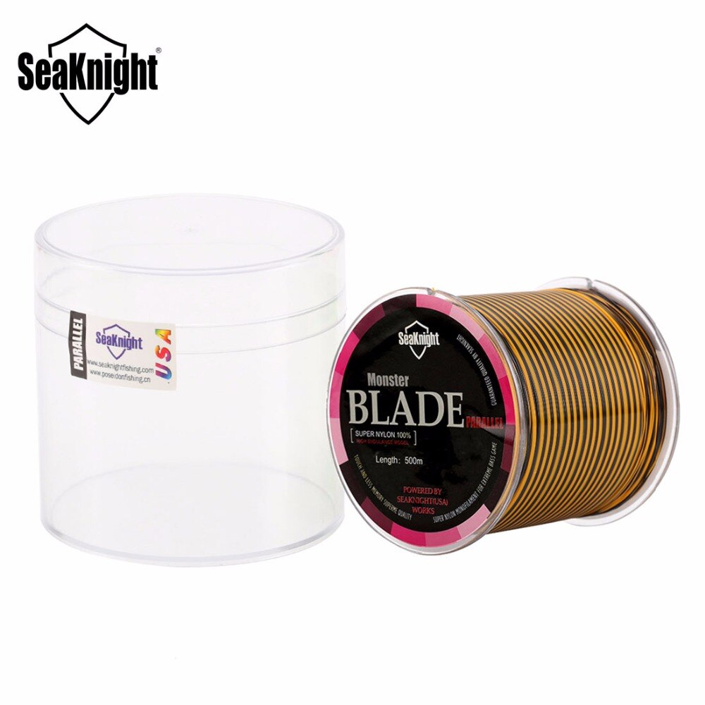 500 m Seaknight brand top grade 100% Japanse veelkleurige 8-25lb vislijn monofilament karper wire leader lijn