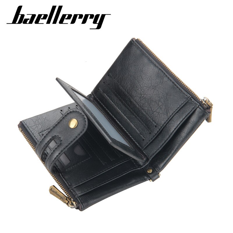 Luxus Männer Leder kurz Brieftasche retro Multi-Funktion Karte Halter Brieftasche Geschäft lässig klein Münze Geldbeutel Brieftasche Pro Männer
