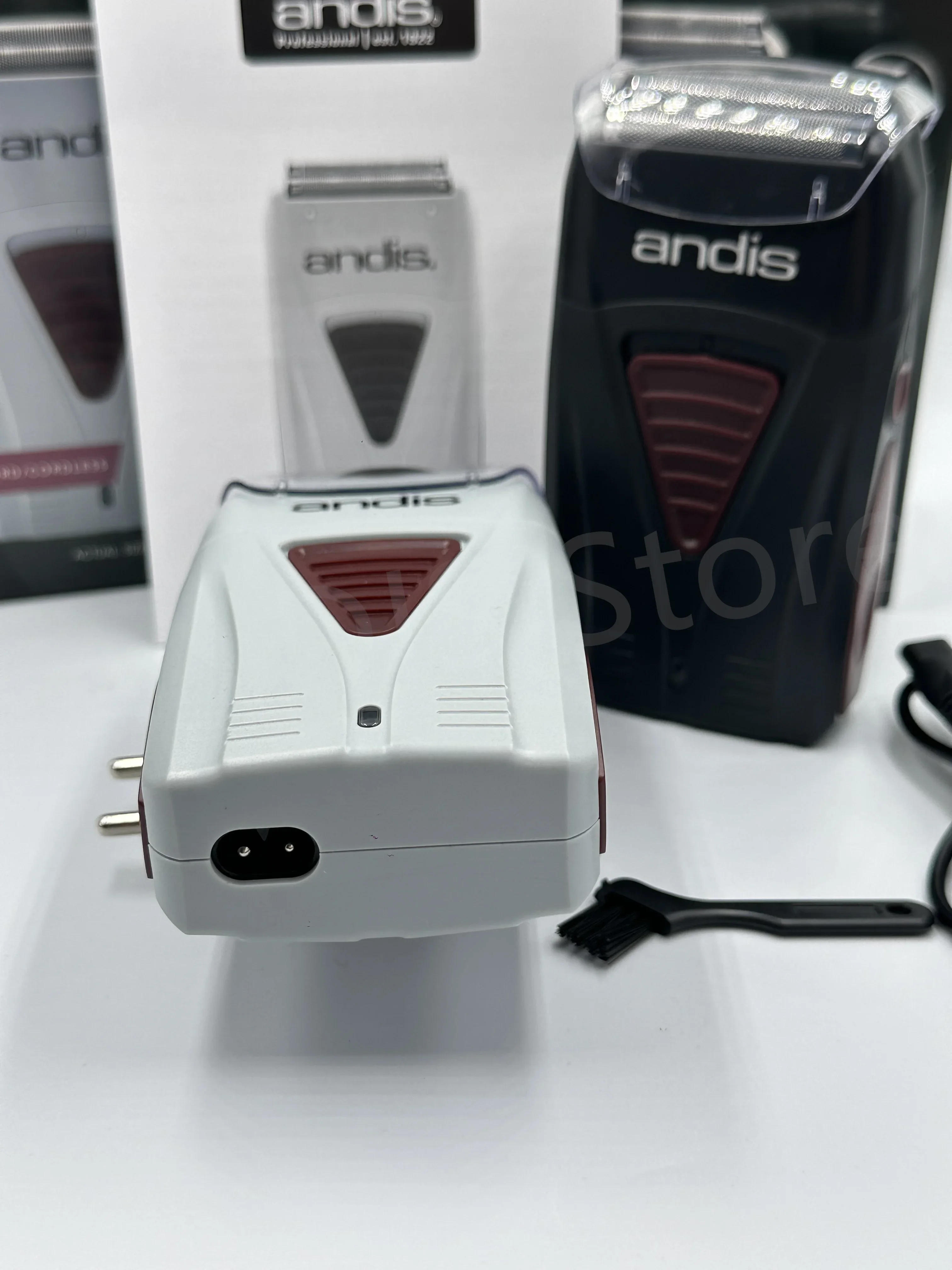 Afeitadora eléctrica Original Andis 17170 de litio para limpieza del cabello de barbero para hombres, maquinilla de afeitar para Barba, máquina de afeitar calva