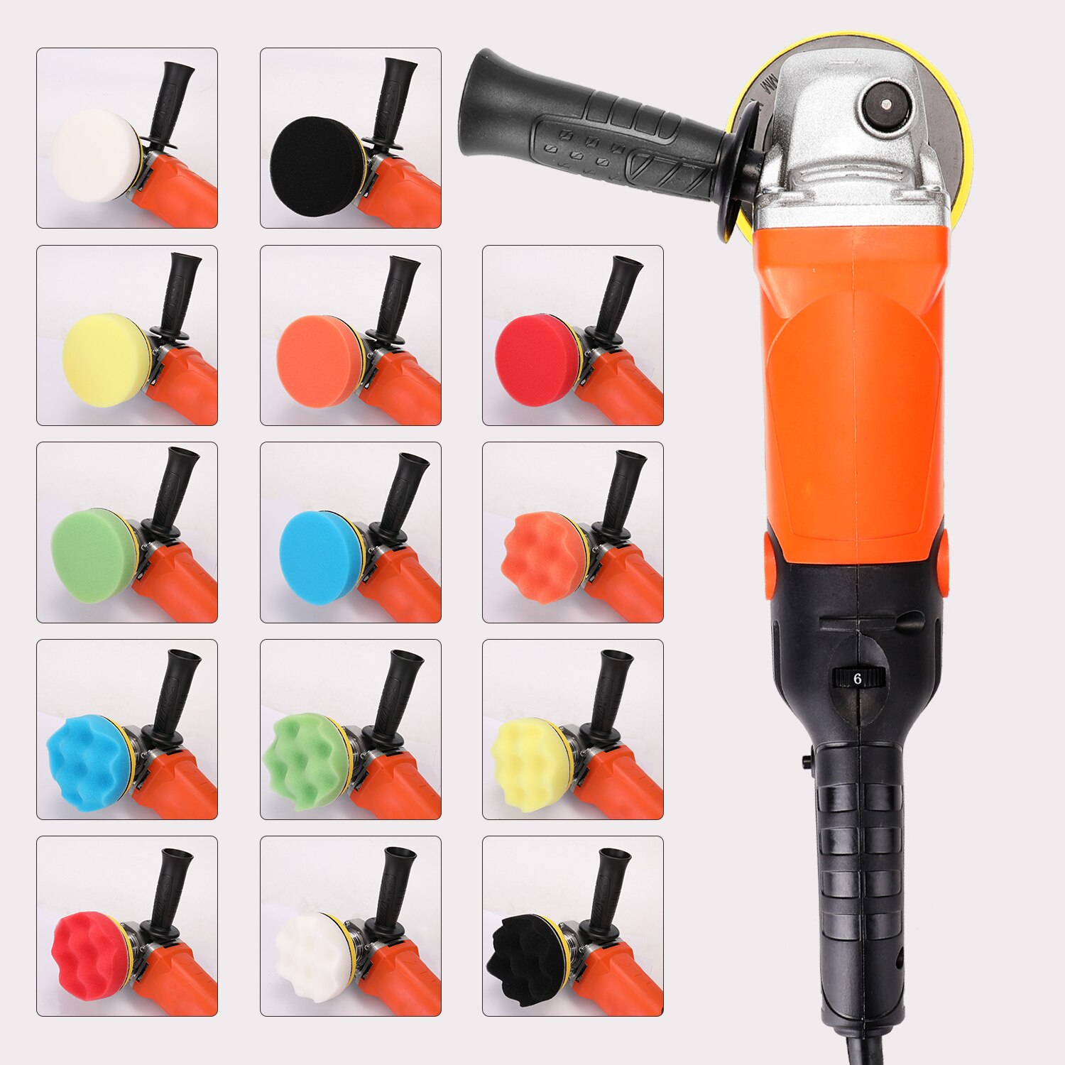 1200W 220V Adjustable Speed Car Electric Polisher Waxing Machine Automobile Furniture Polishing Tool polishing machine