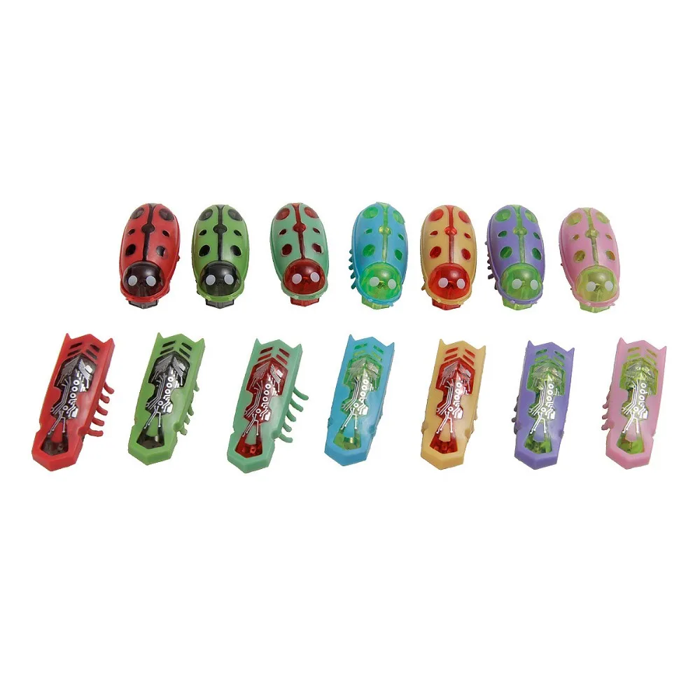 Jouet électrique drôle pour chat, Mini Robot d'évasion automatique, Vibration d'insectes, jouets pour chats, cafard à piles, coccinelle