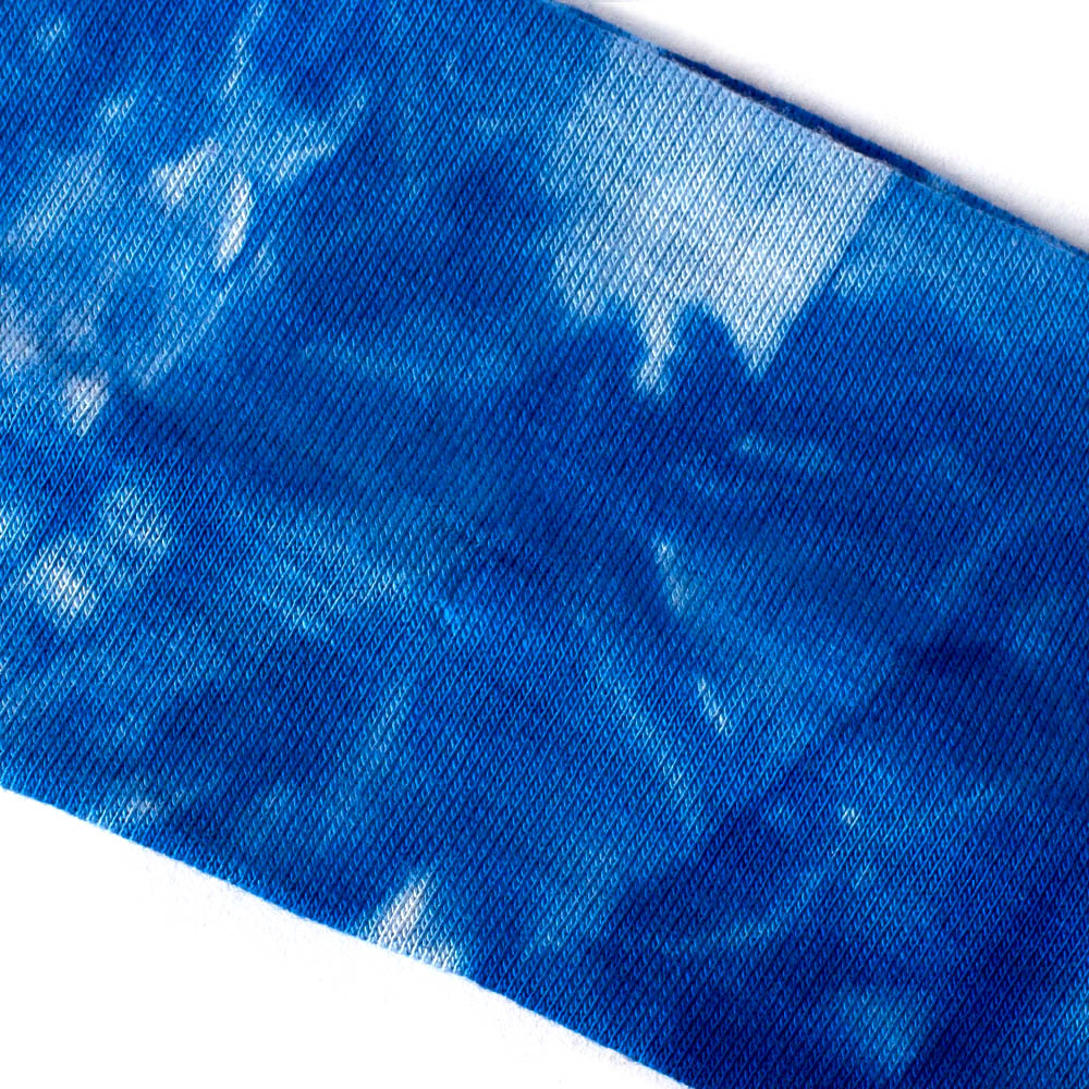 Geebro Women's Tie Dye Elastic Headband Summer Cotton Soft Stretch Turban Headband For Girls Flat Hair Bands Hair Accessory