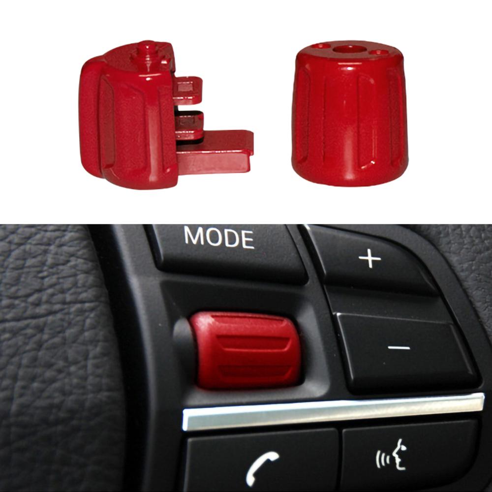 Steering wheel switch buttons Car accessories steering wheel buttons universal steering wheel hub flat steering wheel CSV: Red