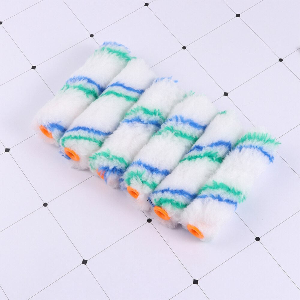 24pcs Paint Rollers Covers Mini Polyester Durable Reusable Paint Roller Cover Wall Painting Tools