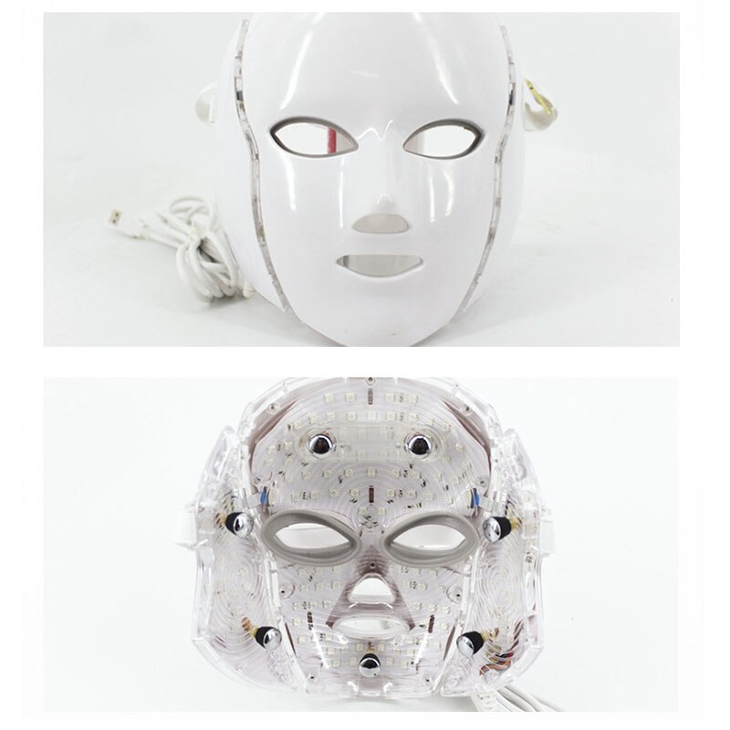 Photon Electric LED Facial Mask LED Mask Light Therapy Beauty Skin Care 7 Colors 3 Colors Women US Plug