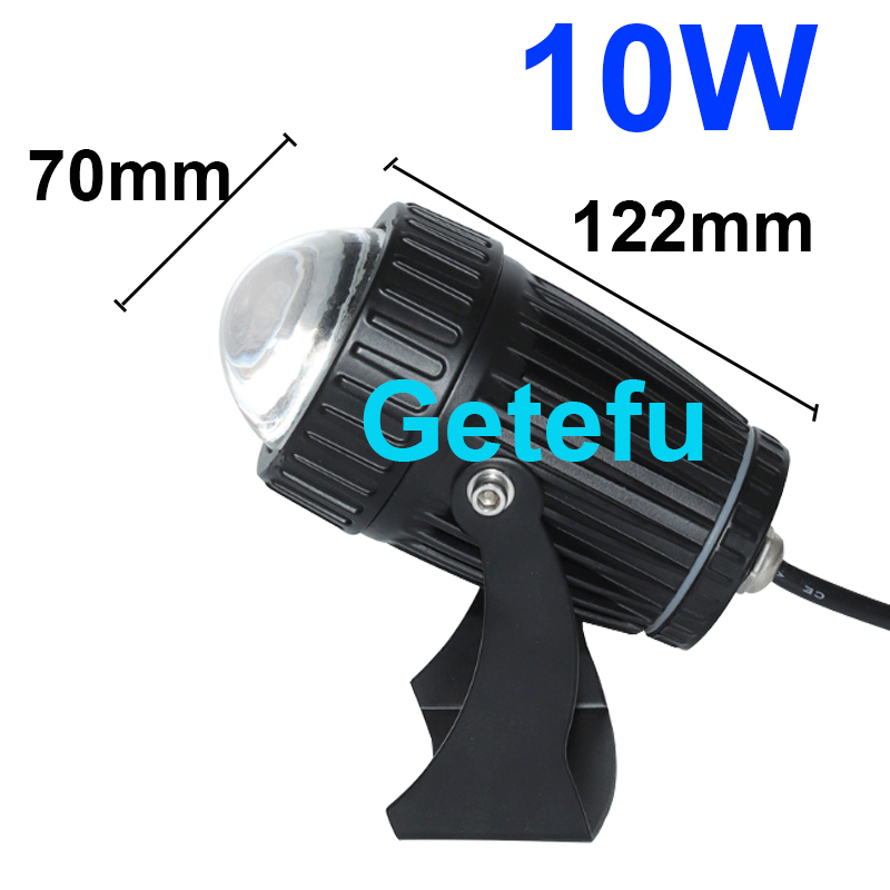 Foco LED al aire libre impermeable IP65 lámpara de pared ángulo estrecho reflector LED 3W 10W lámpara de punto de larga distancia lámpara de arandela de pared