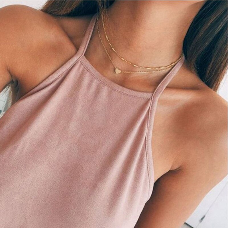 Vintage Kleine Hart Ketting voor Vrouwen KORTE Ketting Hart Sleutel Hanger Ketting Etnische Bohemian Choker Ketting