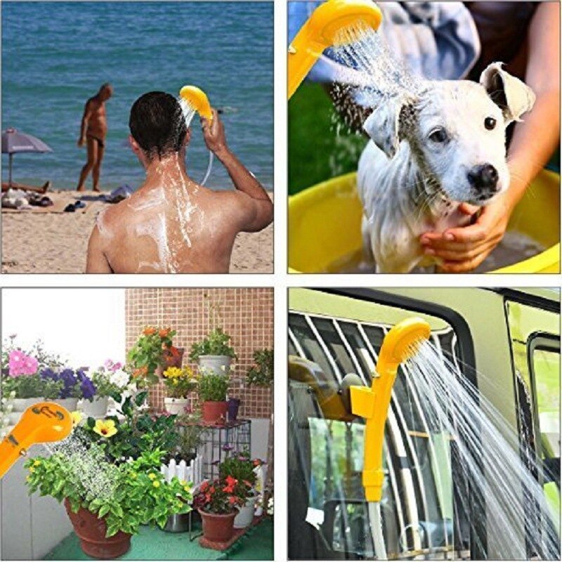 Tragbare Camping Dusche Heißer Wasser Bausatz draussen Dusche Wasser Tasche 12V Elektrische Für Wandern Reise Auto Waschen, pflanzen Haustier Bewässerung