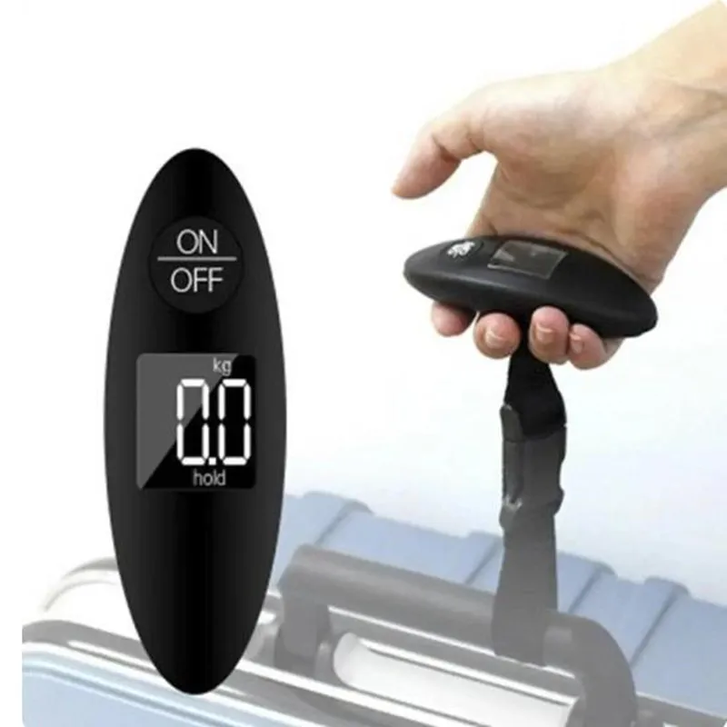 1Pc 40kg/100g LCD Digitale Elektronische Bagageweegschaal Draagbare Koffer Schaal Behandeld Reistas Weging Vishaak hangende Schaal