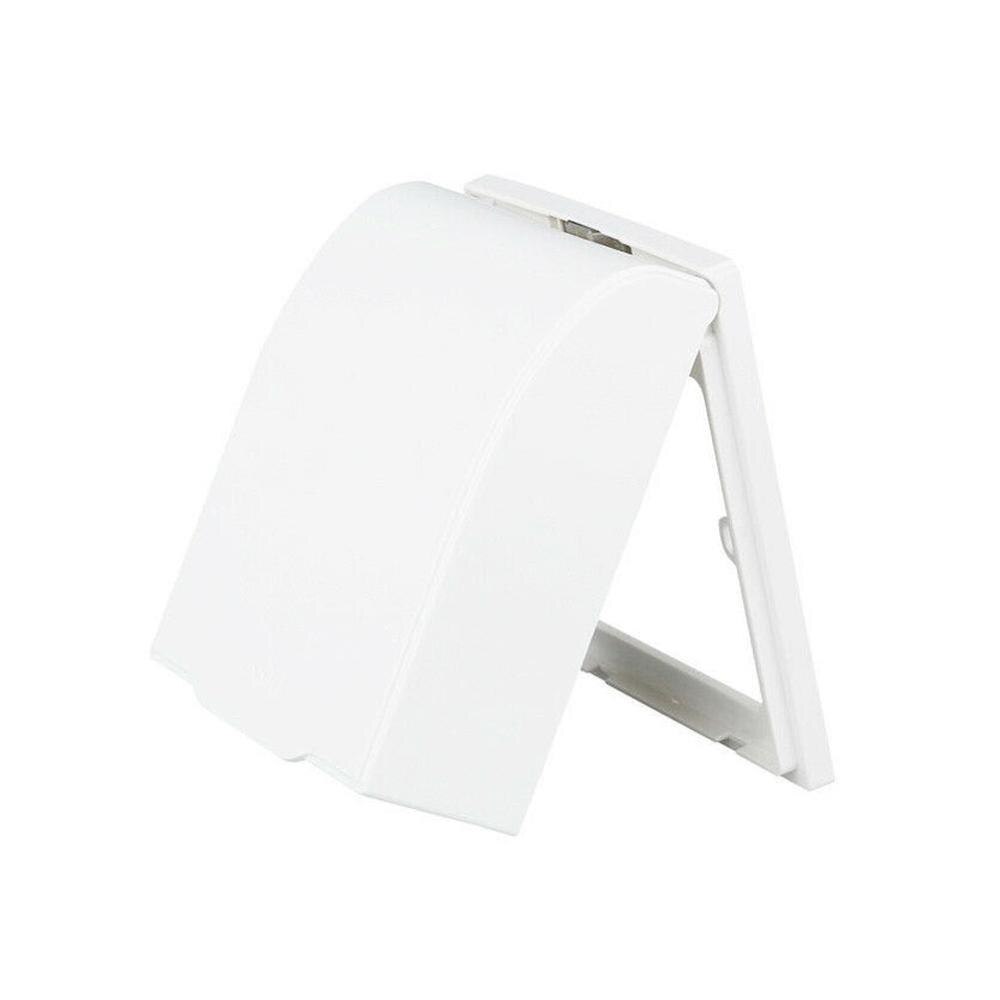 Interrupteur mural en plastique, boîtier étanche, panneau d'éclairage mural, sonnette, couvercle à rabat, transparent, salle de bains, cuisine,