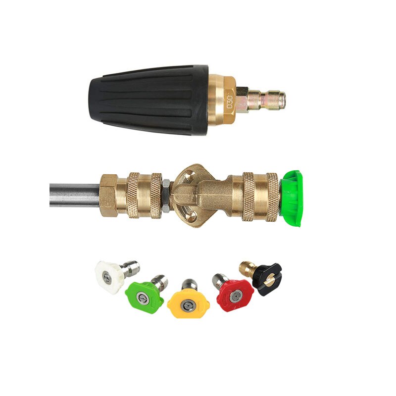 Hig pressure washer Pivoting Coupler 180 Degree with 5 Angles for Pressure Washer Spray Nozzle,4500PSI 1/4'' plug Car Accessory