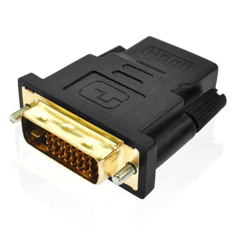 5 DVI to HDMI Adapter Cable DVI 24+1 24k Gold Plated 1080P For HDTV Projector Monitor Two-way Mutual Turn