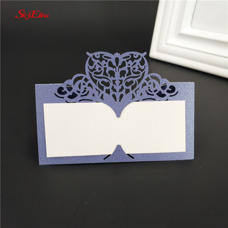 50pcs Party Table Name Guest Place Cards Favor Decoration Wedding Card birthday party Supplies Seating Decoration 5zSH871-50: Royal blue