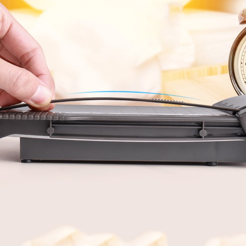 Recortadora de papel A5 portátil, máquina cortadora de papel con regla integrada, herramientas de corte de papelería de oficina, 1-6 pulgadas