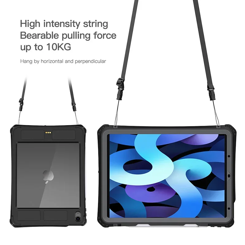 Funda impermeable IP68 Real para iPad 10th Air 4 5 2022 Pro 11 Air 11 M2 M3 Mini 7 6 5 protección completa cubierta transparente para tableta Capa: TEN