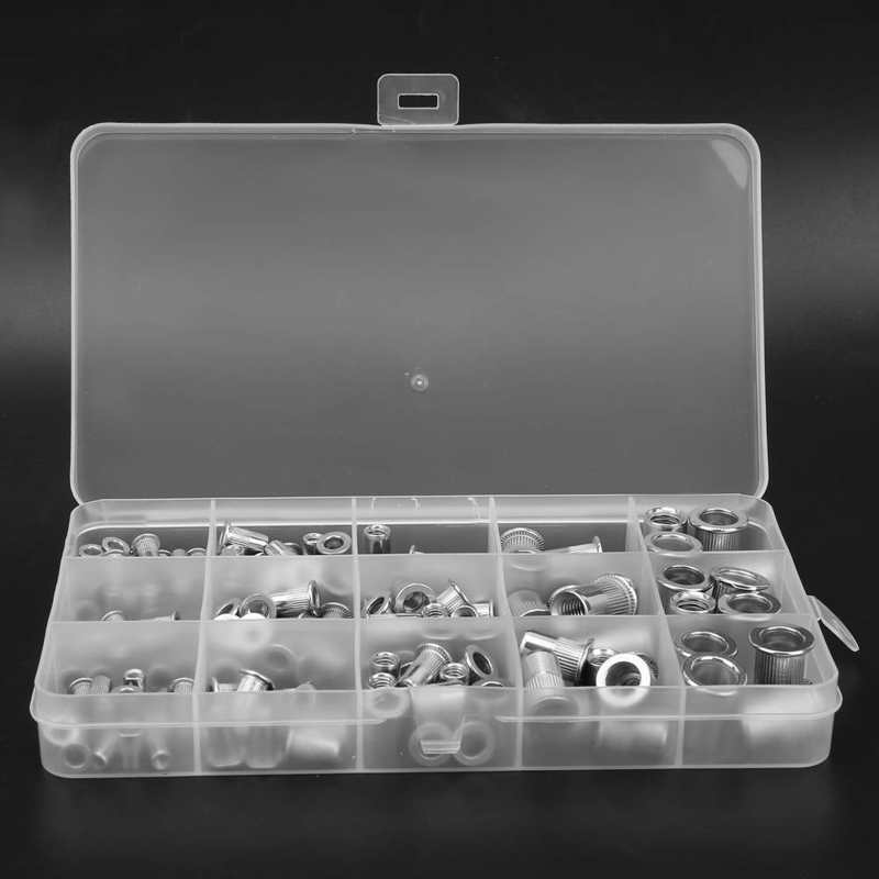 Rivet Nut Stainless Steel Vertical Grain Rivet Set M3/M4/M5/M6/M8 Grain Rivet Nut for Electromechanical And Light Industrial