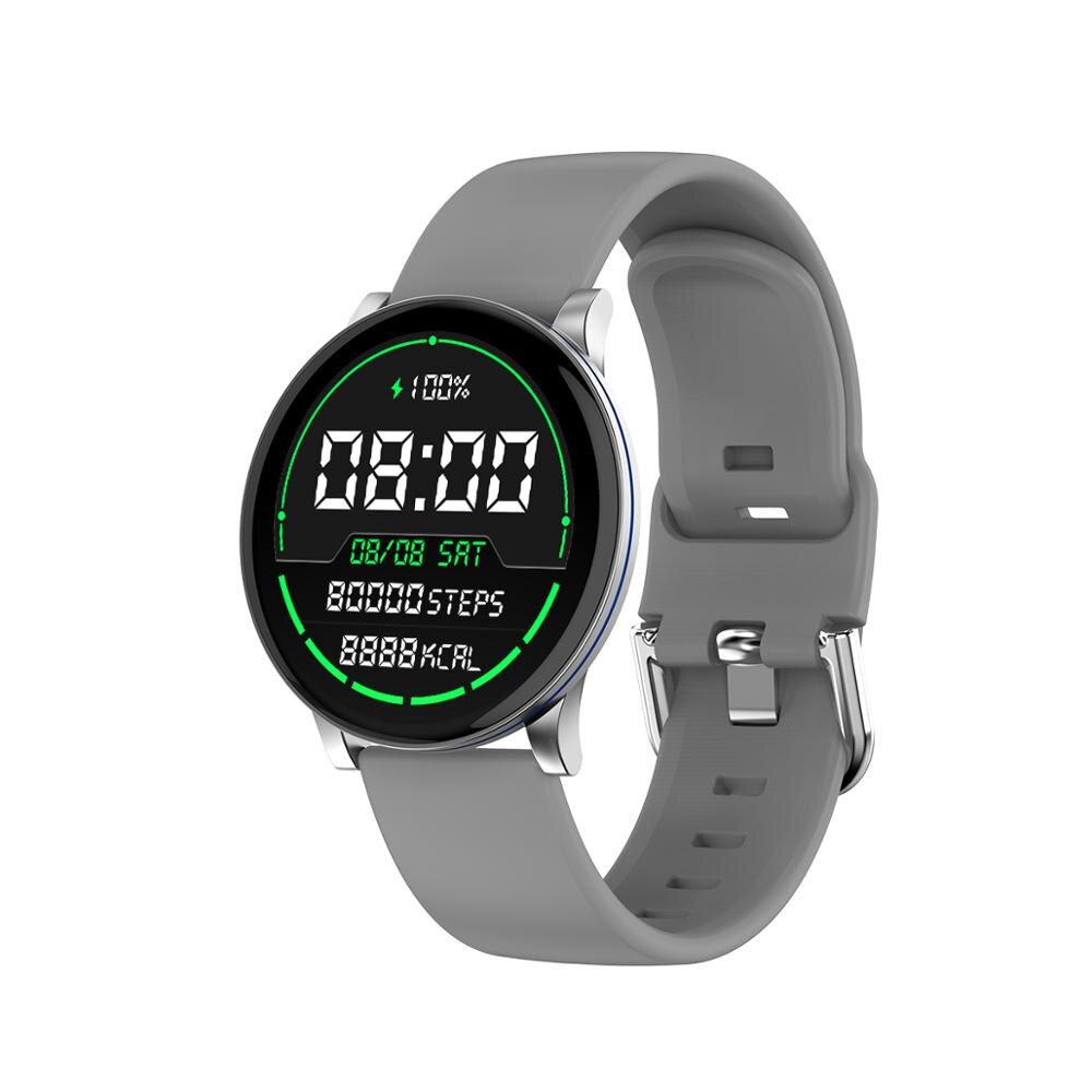 LEMFO Smart Uhr Full Touch 1,3 zoll Bildschirm Wasserdichte IP67 Smartwatch Männer und Frauen Herz Rate Monitor Blutdruck Uhr: gray