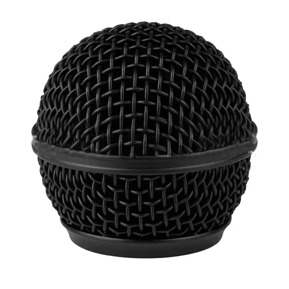 Microfoongrillkop voor 58A microfoon voor Shure Beta stalen microfoongrill Mesh Head DIY vervangende onderdelen ﻿: Grey