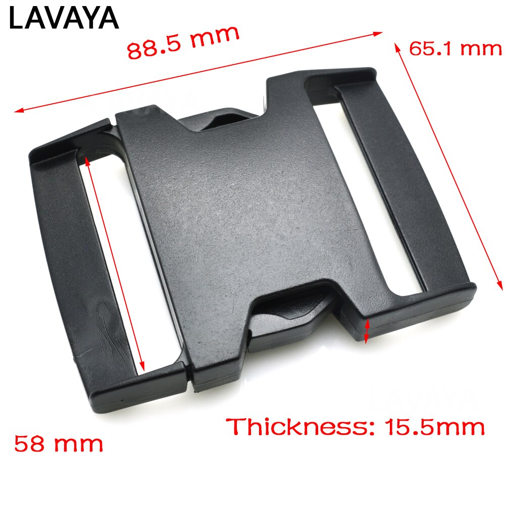 1 pièces sangle taille 60mm en plastique plat côté boucles de libération sangles réglables