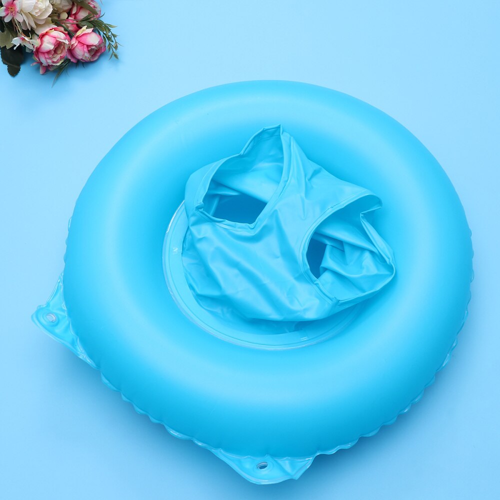 1Pc Baby Zwemmen Ring Opblaasbare Zitting Bubble Bodem Drijvende Ring Voor Meisjes Jongens 50X50Cm (blauw, olifant)