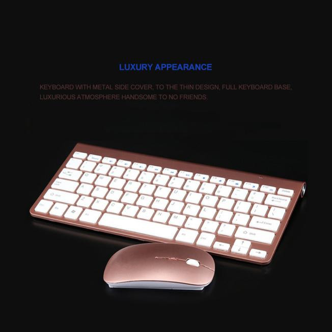 Wireless Keyboard And Mouse Combination Engineering Ultra Thin Mini Keyboard Suit Backlights Keyboard And Mouse Set