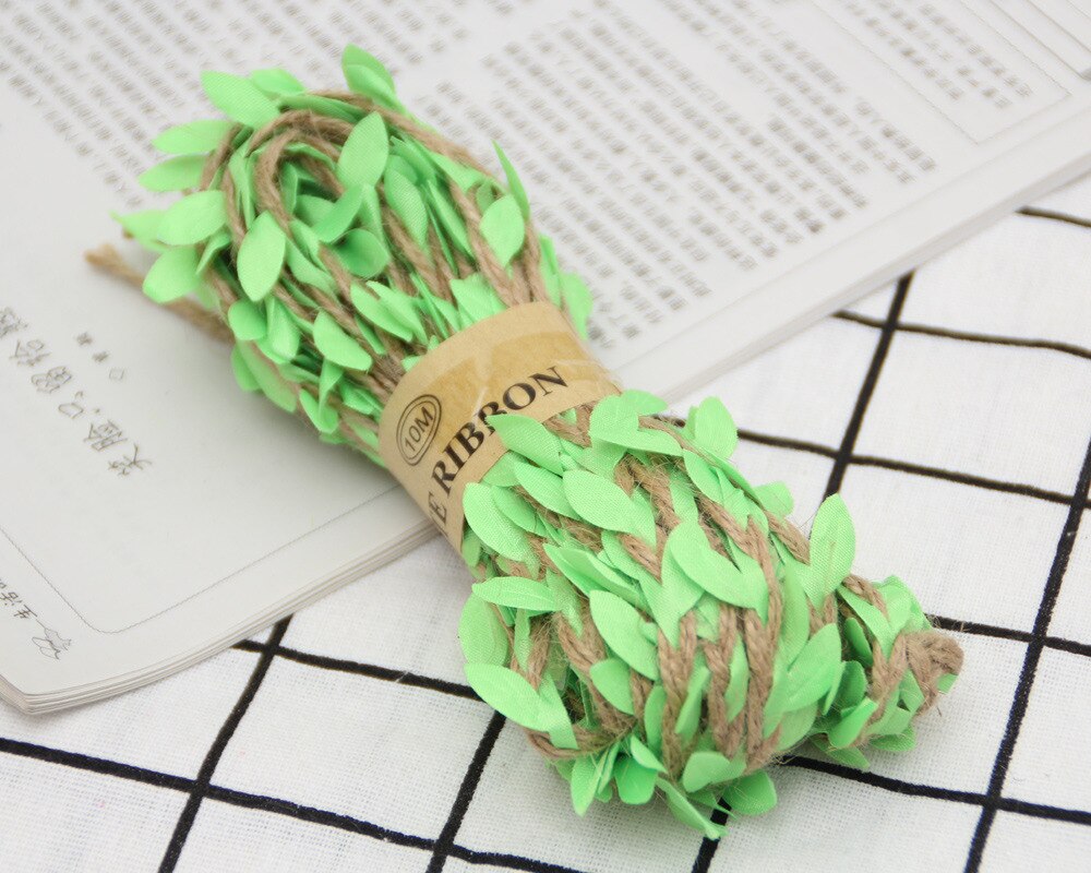 100 cm/lot artificial videira hera flores rattan garland folha verde para casa decoração do casamento acessórios de noiva diy grinalda flores: GREEN
