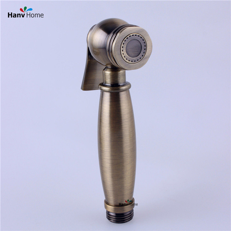 Antieke Badkamer Bidet Kraan Wc Bidet Douche Set Draagbare Bidet Spray & Messing Douche Houder En 1.5 M Slang Handheld bidet