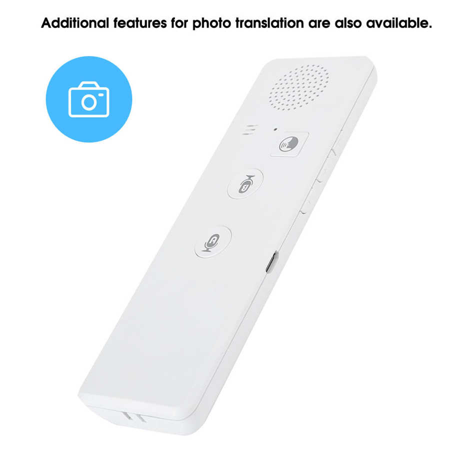 Draagbare mini draadloze slimme stemvertaler, meertalige realtime bluetooth-vertaler voor reizen en zaken