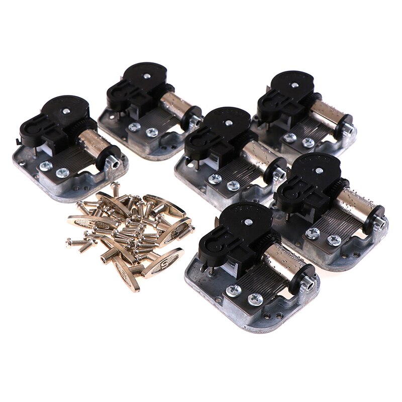 1pc mechanische doe-het-zelf opwindbare muziekdoos sankyo muziekbeweging schroeven sleutel huisdecoratie zilver ca. 50g ambachtelijke decoratie