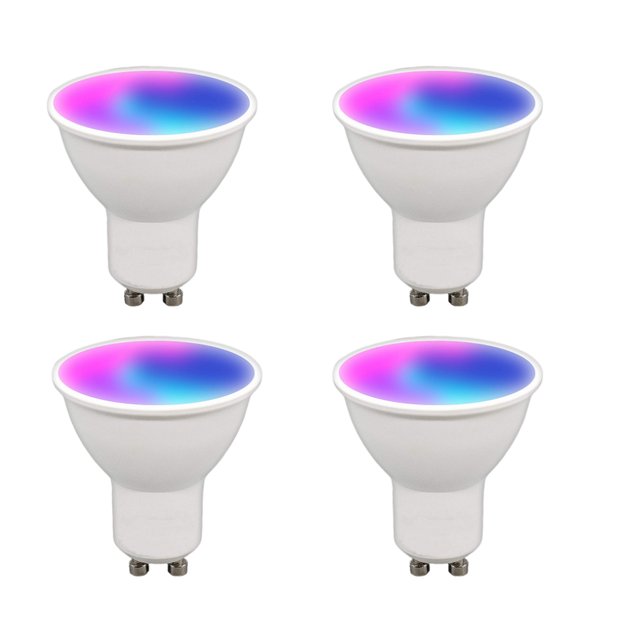 ATHOM pre Flashed WLED Smart Colour Bulb ESP8285 4.5W GU10: 4 PCS WLED