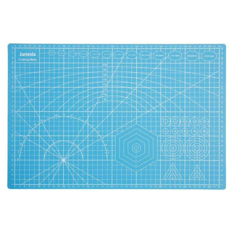 Pogrubienie A3/A5 wielofunkcyjny pcv mata robić cięcia samogojąca mata robić cięcia Podkładka pokładzie nóż robić wycinania narzędzia rękodzielnicze DIY materiały biurowe: niebieski / A5  220mm-150mm