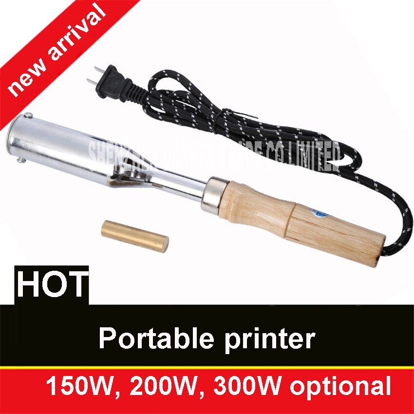 Neue HEIßER Tragbare Branding maschine kuchen bilden 220V griff typ druck maschine 150W, 200W, 300W Optional 200-450 grad