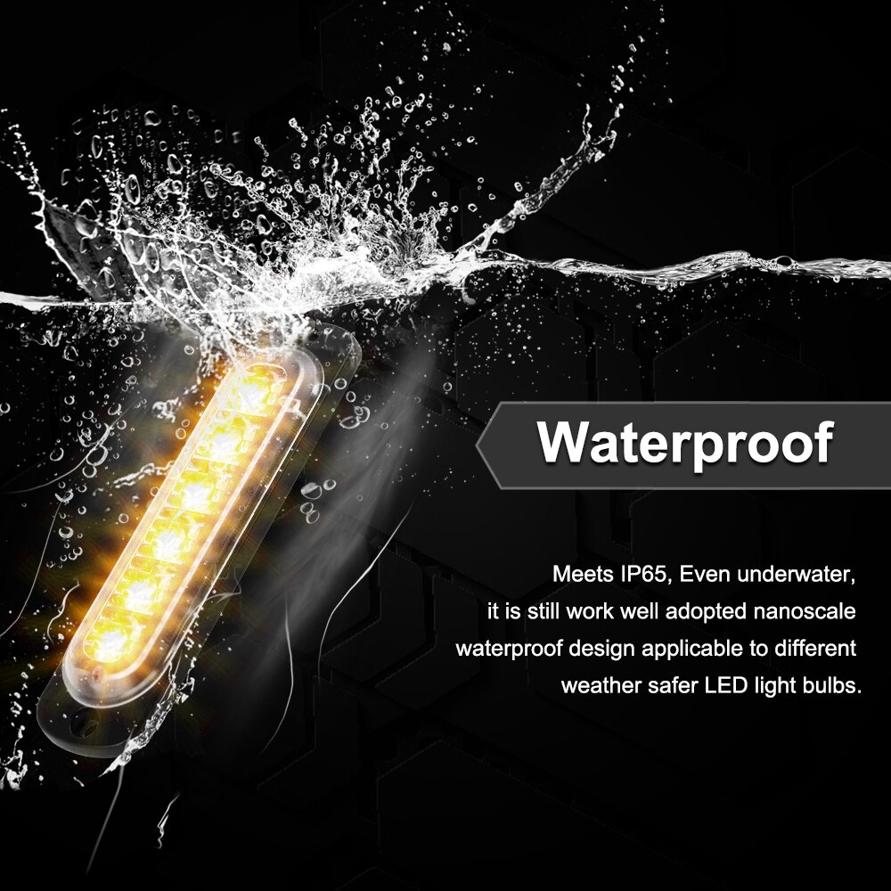 Bogrand 12-24V Synchroniseren Led Strobe Signaal Waarschuwingslampje Bar Security Alarm Grill Oppervlak Mount Lampkop Knipperende Lamp