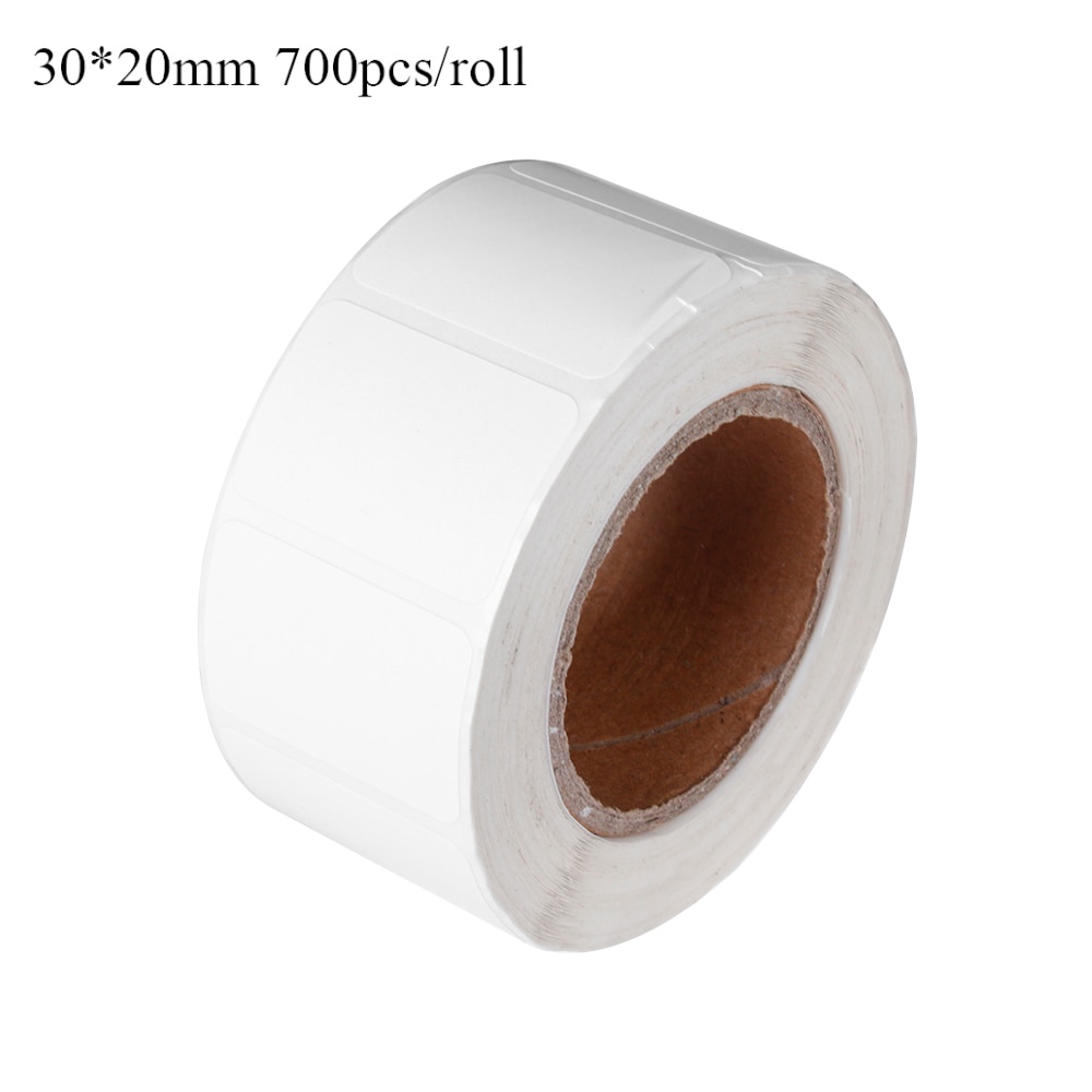 700Pcs/Roll 20*10mm Adhesive Thermal Label Sticker Paper Supermarket Price Blank Label Direct Print Waterproof: 30x20mm