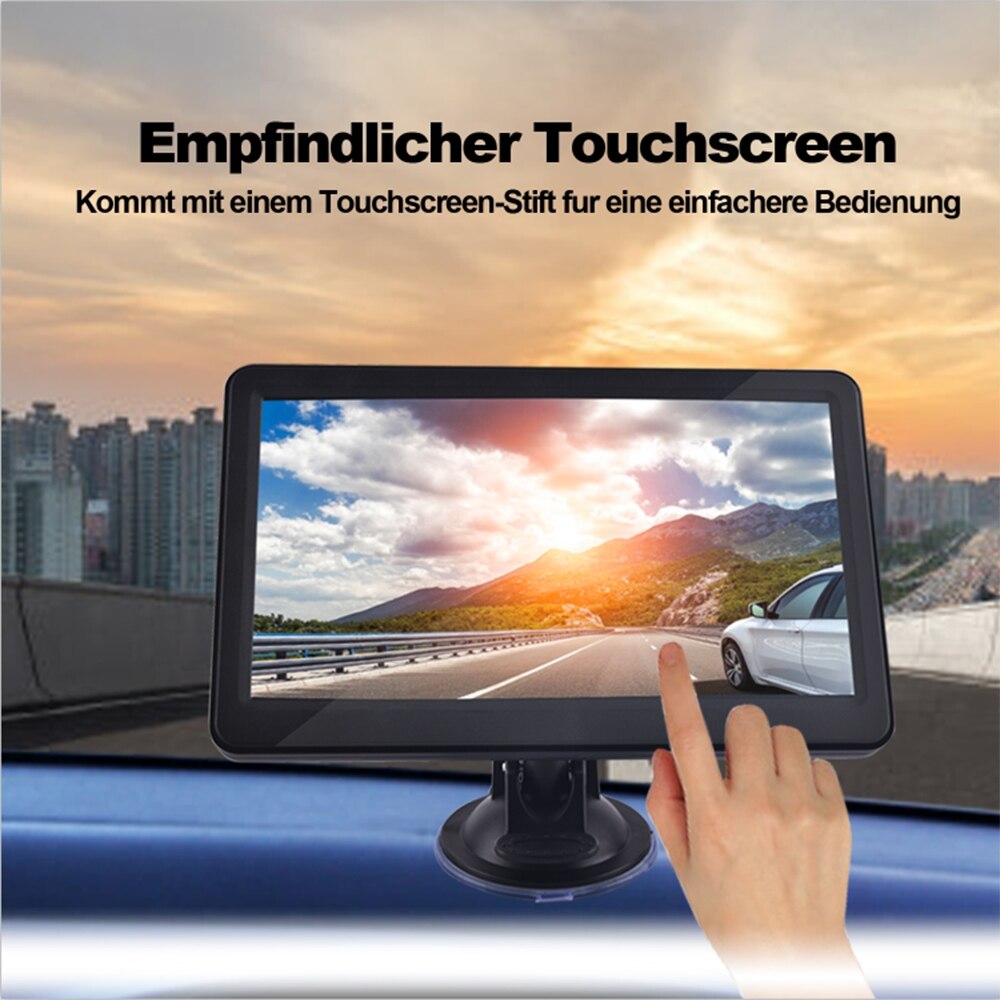 7 inch auto gps navigatie touchscreen 800*480 usb ingebouwde polymeer lithium batterij auto gps navigatie auto elektronica