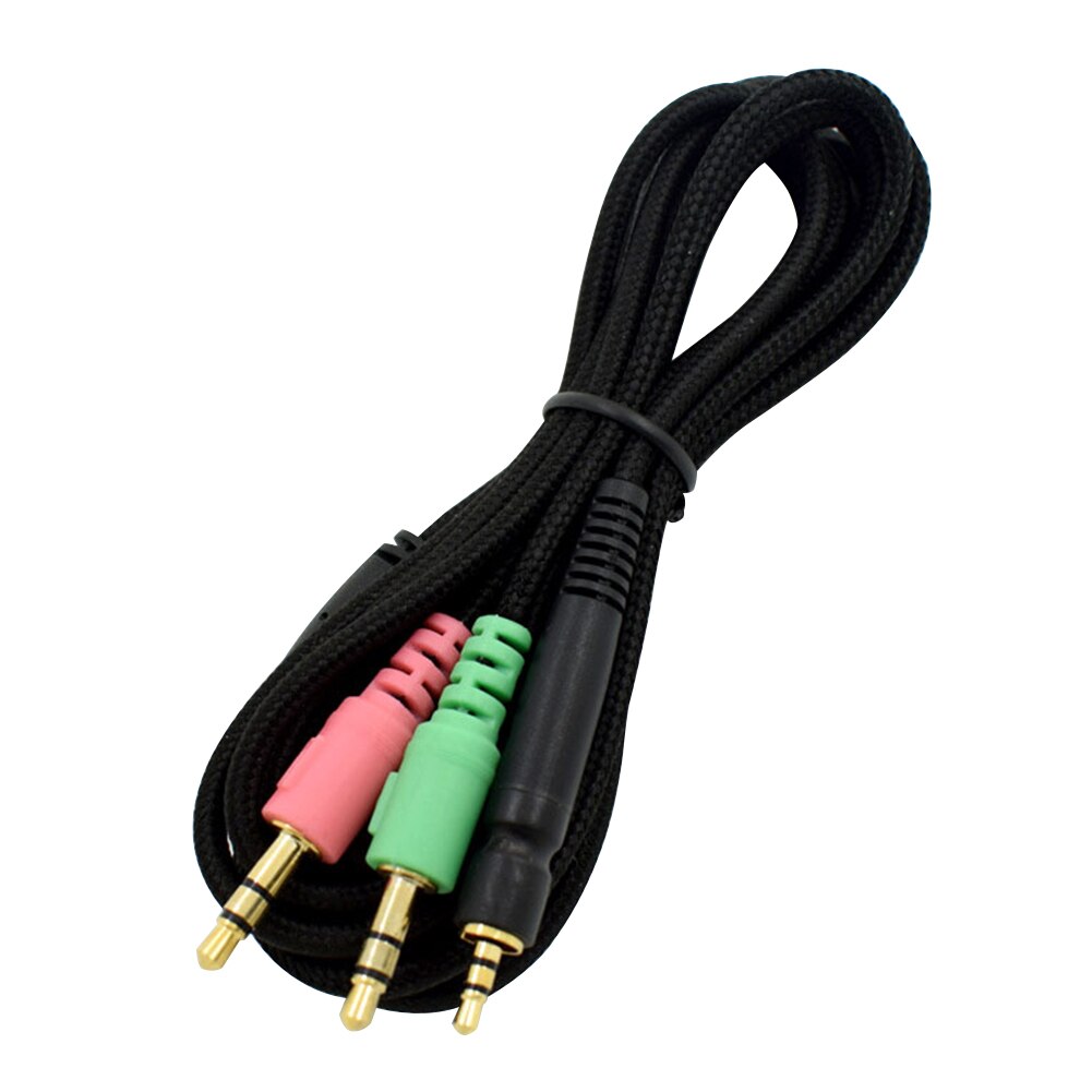 Connected Replacement Durable Detachable Adapter Audio Copper Game Accessories Practical Headphones Cable For Senheiser GSP350