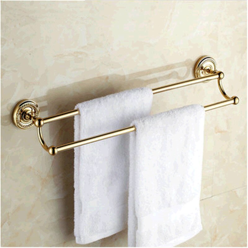 Antique Gold Brass Bath Hardware Set Brass Carved Bath Decoration Polished Bathroom Accessories Mounting Bathroom Products: b