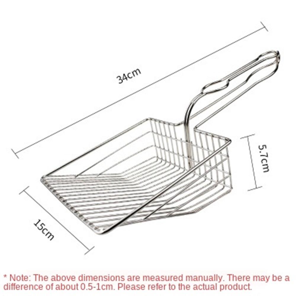 Metal Cat Litter Scoop Hollow Pet Cat Toilet Scooper with Long Handle Jumbo Cat Litter Scoop Sifter Shovel Pet Cleaning Tools: Default Title