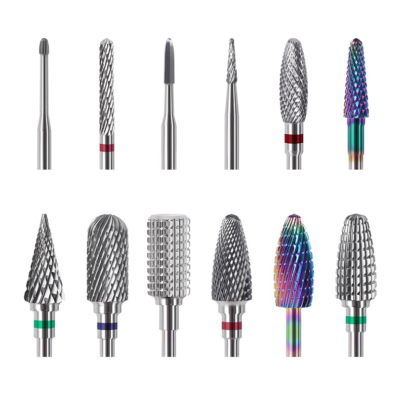 1pc nail art borrkronor vakuum tungsten stål sliphuvud embout ponceuse ongle polering borr  mz255