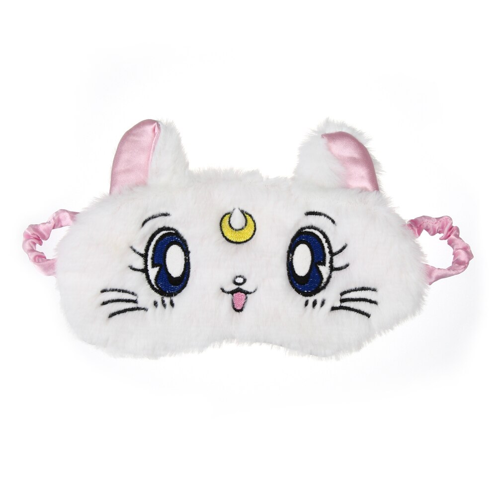 Plush Sleep Mask Cute Koala Rabbit Blindfold Eye Band Aid Cover Night Dream Mask Cotton Bandage Sleeing Relax: white1